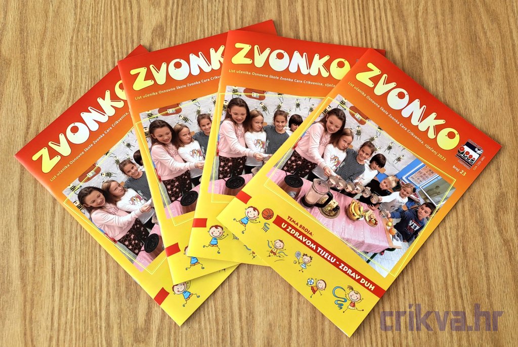 Predstavljen Novi Broj školskog Lista "Zvonko" | Crikva.hr