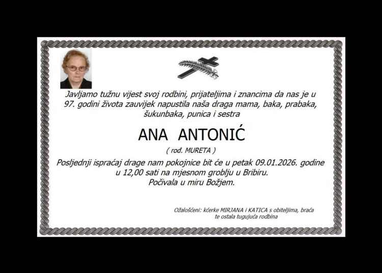 ANA ANTONIĆ rođ. Mureta