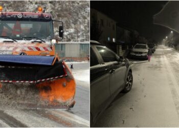 Snijeg nakratko posjetio i Crikvenicu: zaleđene ceste uzrokovale manje probleme u prometu