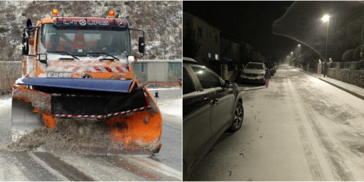 Snijeg nakratko posjetio i Crikvenicu: zaleđene ceste uzrokovale manje probleme u prometu