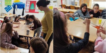 Učenje kroz igru u OŠ Vladimira Nazora: djeca oduševljena radionicom „Čudnovate tekućine“