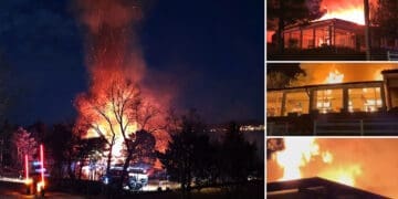 Veliki požar “progutao” restoran Mendula ispod hotela Omorika