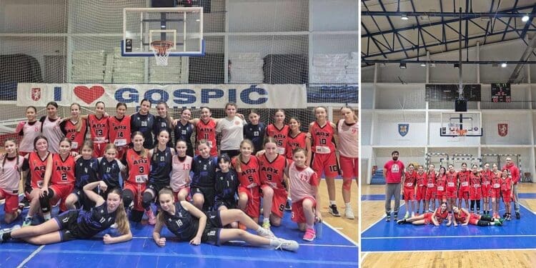 Regionalna U13 liga: Dvije uvjerljive pobjede ŽKK Arx Crikvenica u Gospiću