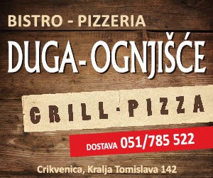 Reklama pizzeria Ognjišće