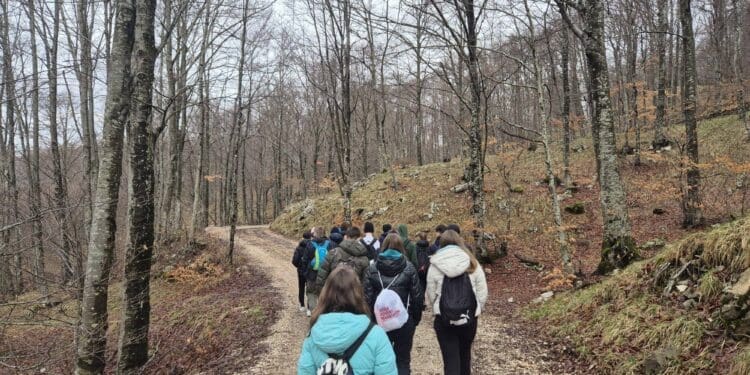 Planinari Srednje škole dr. Antuna Barca istražili Land Art stazu na Učki