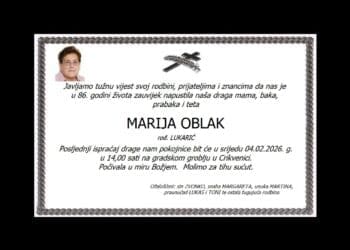 MARIJA OBLAK rođ. Lukarić
