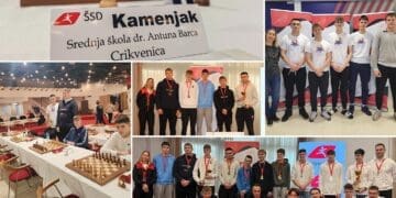Šahovska ekipa Srednje škole dr. Antuna Barca Crikvenica treća u državi!
