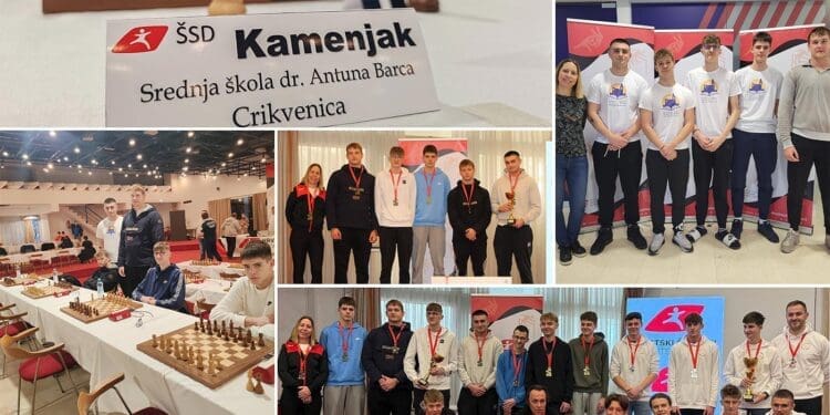 Šahovska ekipa Srednje škole dr. Antuna Barca Crikvenica treća u državi!