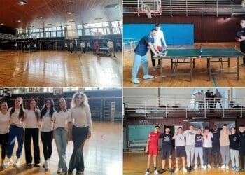 Školski turnir u stolnom tenisu okupio 18 parova u SŠ dr. Antuna Barca Crikvenica