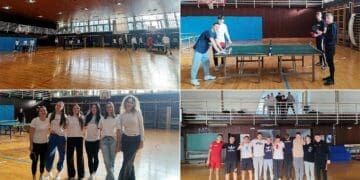 Školski turnir u stolnom tenisu okupio 18 parova u SŠ dr. Antuna Barca Crikvenica