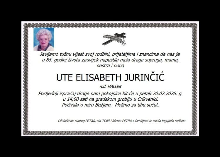 UTE ELISABETH JURINČIĆ rođ. Haller