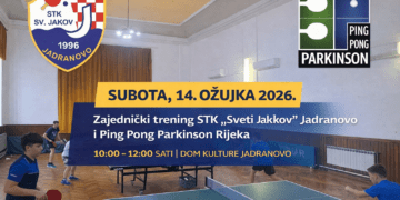 U subotu poseban stolnoteniski događaj u Dom kulture Jadranovo