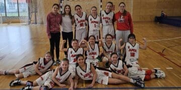 Djevojčice škole košarke ŽKK Arx ostvarile dvije uvjerljive pobjede u regionalnoj U11 ligi