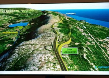 Svečanost potpisivanja ugovora za izgradnju poddionice Križišće – Jadranovo