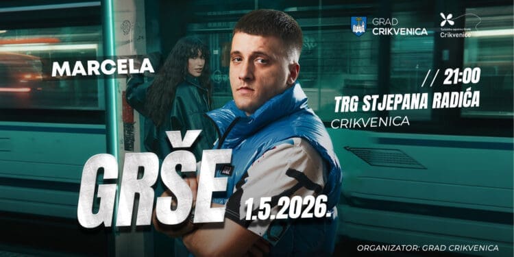 Crikvenica ulazi u proljeće uz veliki koncert – Grše i Marcela 1. svibnja na Trgu Stjepana Radića