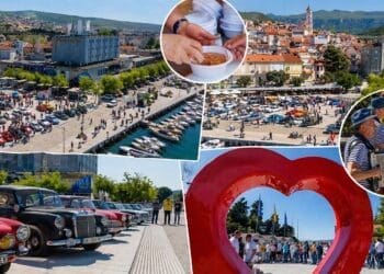 Proslava Praznika rada u Crikvenici uz glazbu, maneštru i oldtimere