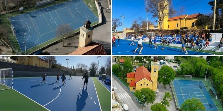 Novo ruho sportskog igrališta – prigodan dar Dramaljcima povodom Svete Jelene