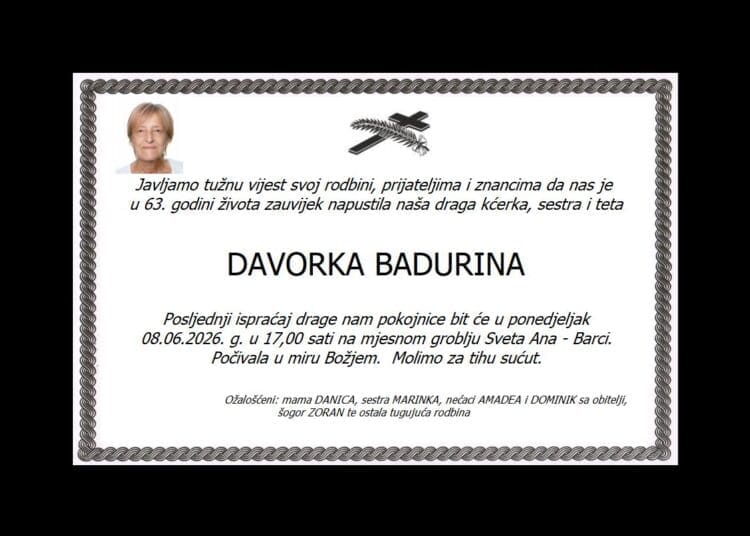 DAVORKA BADURINA