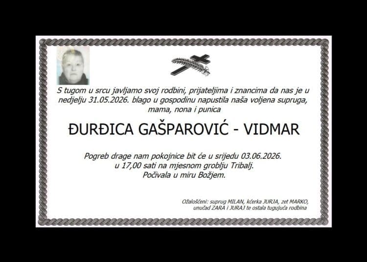 ĐURĐA PAVLIĆ rođ. Jerčinović