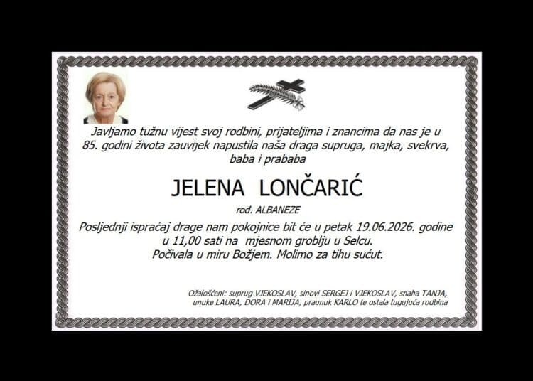 JELENA LONČARIĆ rođ. Albaneze
