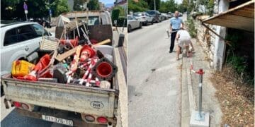 Grad Crikvenica u akciji: Uklonjene stolice, čunjevi i drugi predmeti kojima su građani “čuvali” parkirna mjesta