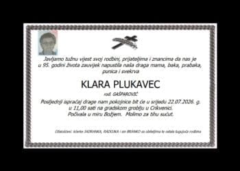 KLARA PLUKAVEC rođ. Gašparović