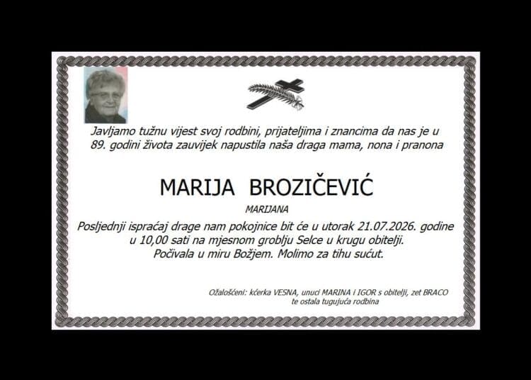 MARIJA BROZIČEVIĆ – Marijana