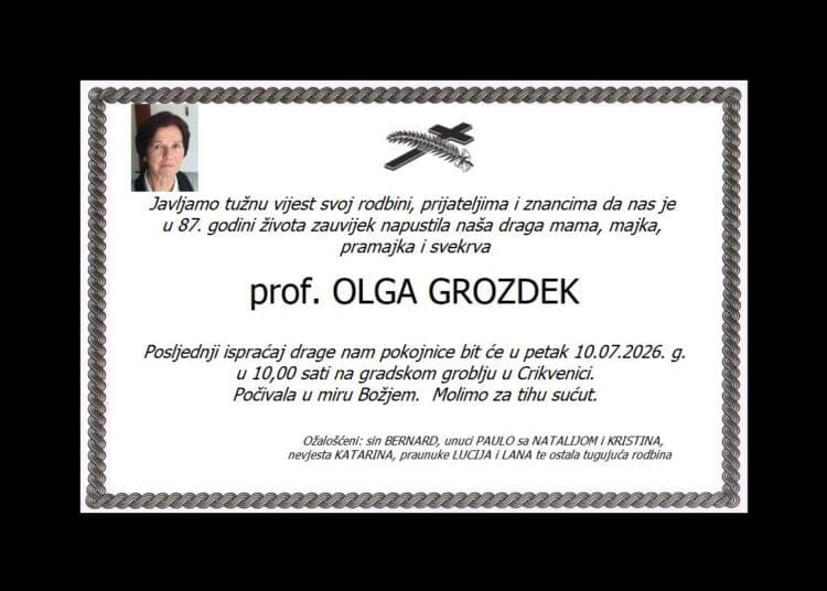 prof. OLGA GROZDEK