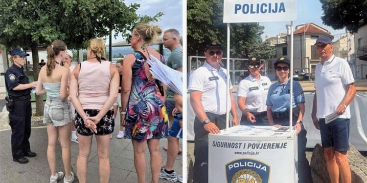U Crikvenici, Novom i Selcu preventivna akcija policije: građanima i turistima dijelili razne letke