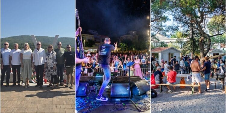 Crikvenica dostojanstveno obilježila Dan pobjede: Tisuće posjetitelja na koncertima, bakljadi i gastronomskom programu