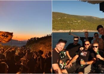 Crikveničke maškare prvi put brodom stigle na Senjski karneval: „Nadamo se da će ovo postati tradicija“