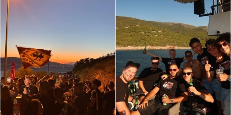 Crikveničke maškare prvi put brodom stigle na Senjski karneval: „Nadamo se da će ovo postati tradicija“