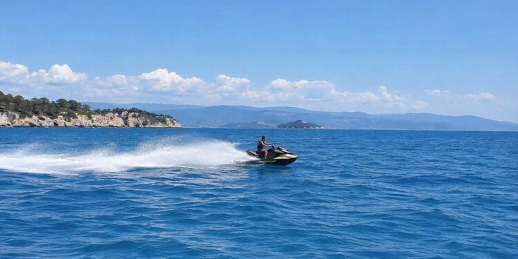 Incident kod plaže ispod hotela Omorike, jet ski zbog tehničkog kvara udario u obalu