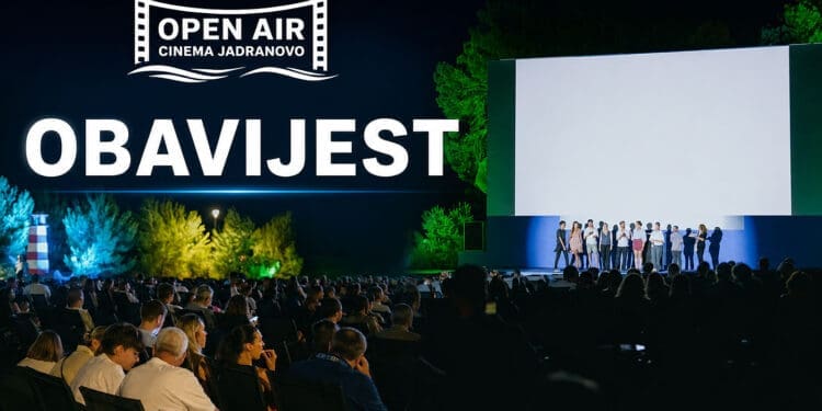 Idete li u kino pod zvijezdama u Jadranovu?Organizatori objavili važnu obavijest za posjetitelje