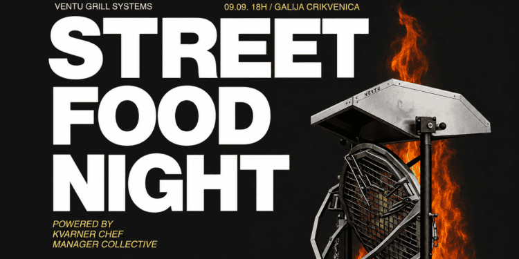 Street Food Night stiže u Crikvenicu: Kvarnerski okusi na otvorenoj vatri