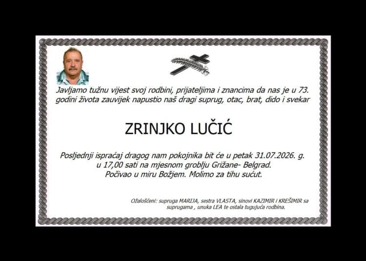 ZRINJKO LUČIĆ