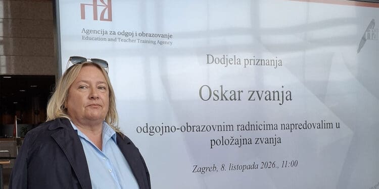 Melita Car iz Dječjeg vrtića Radost primila priznanje Oskar zvanja!
