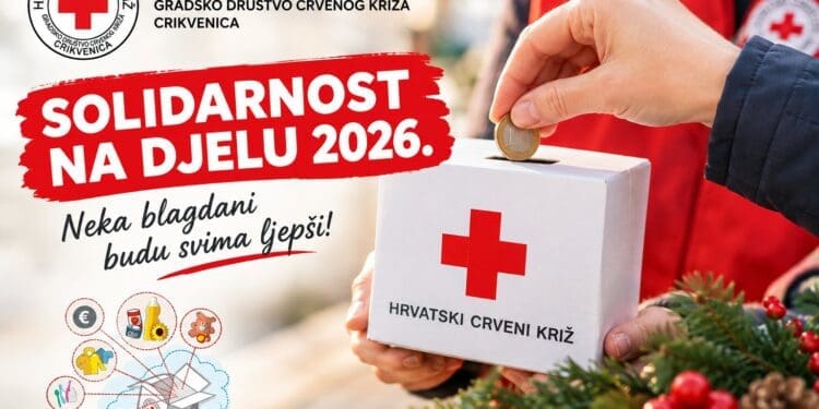 Solidarnost na djelu 2026.: GDCK Crikvenica ponovno prikuplja pomoć za najugroženije građane